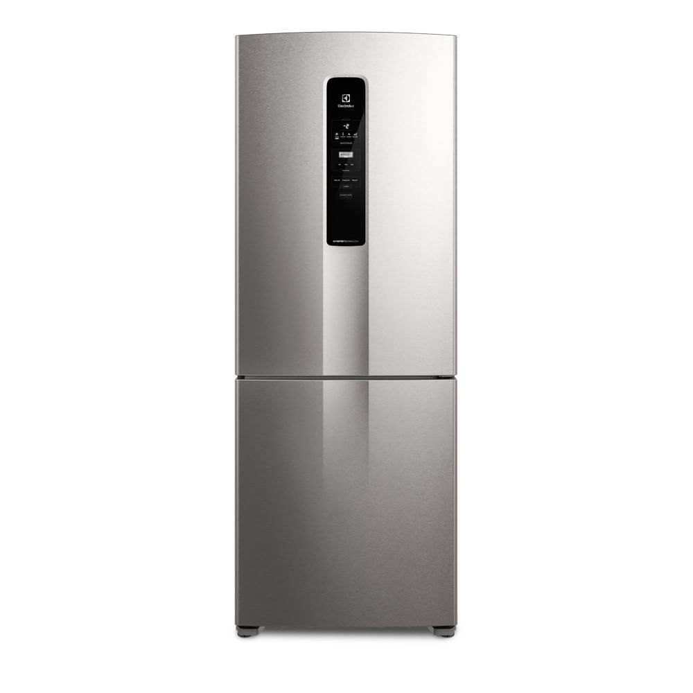 Heladera No Frost Inverter Electrolux Bottom Freezer Ib55s 527l Plata