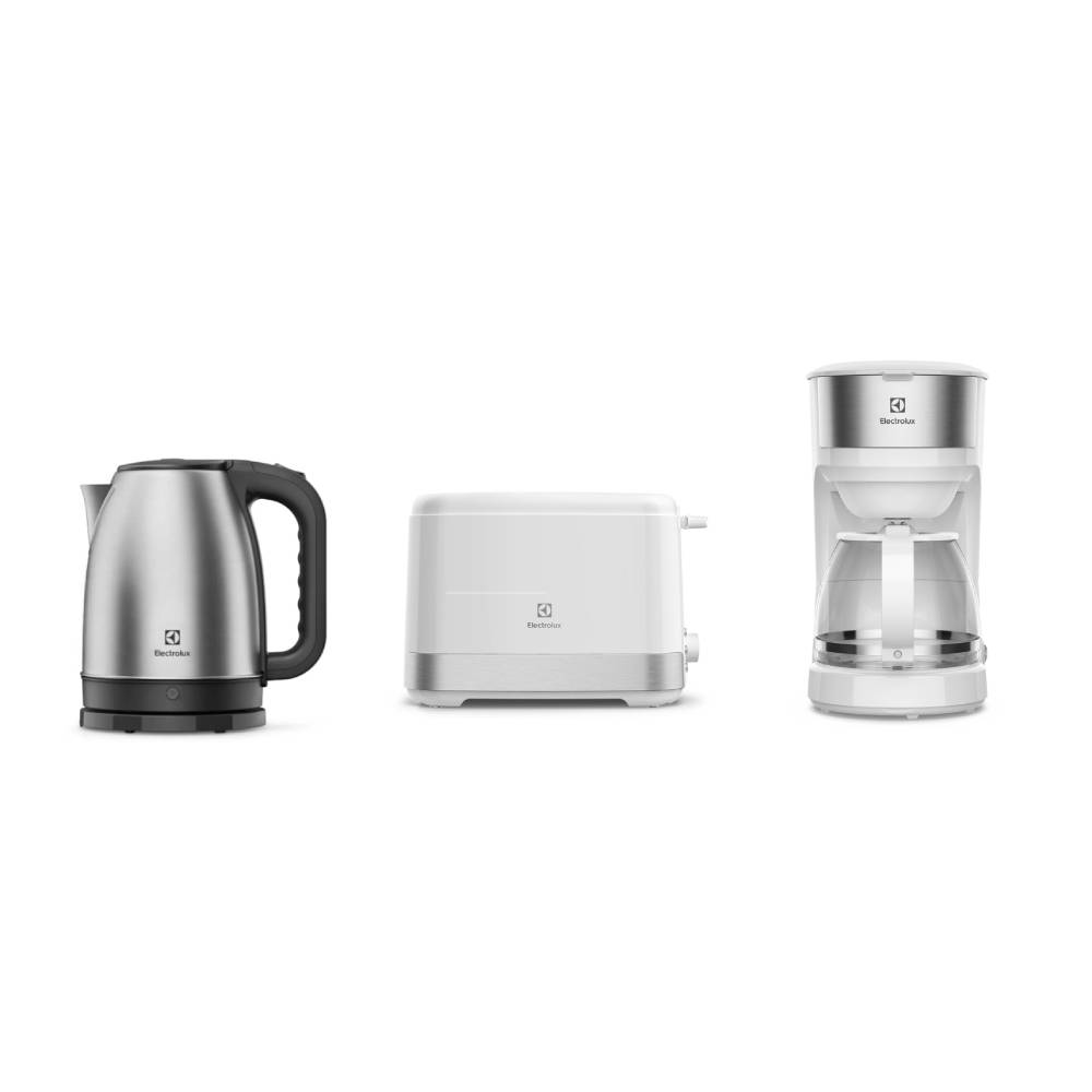Combo Jarra EléCtrica 1,8l + Tostadora EléCtrica + Cafetera De Filtro 1,2l Eek11, Ets11, Ecm21