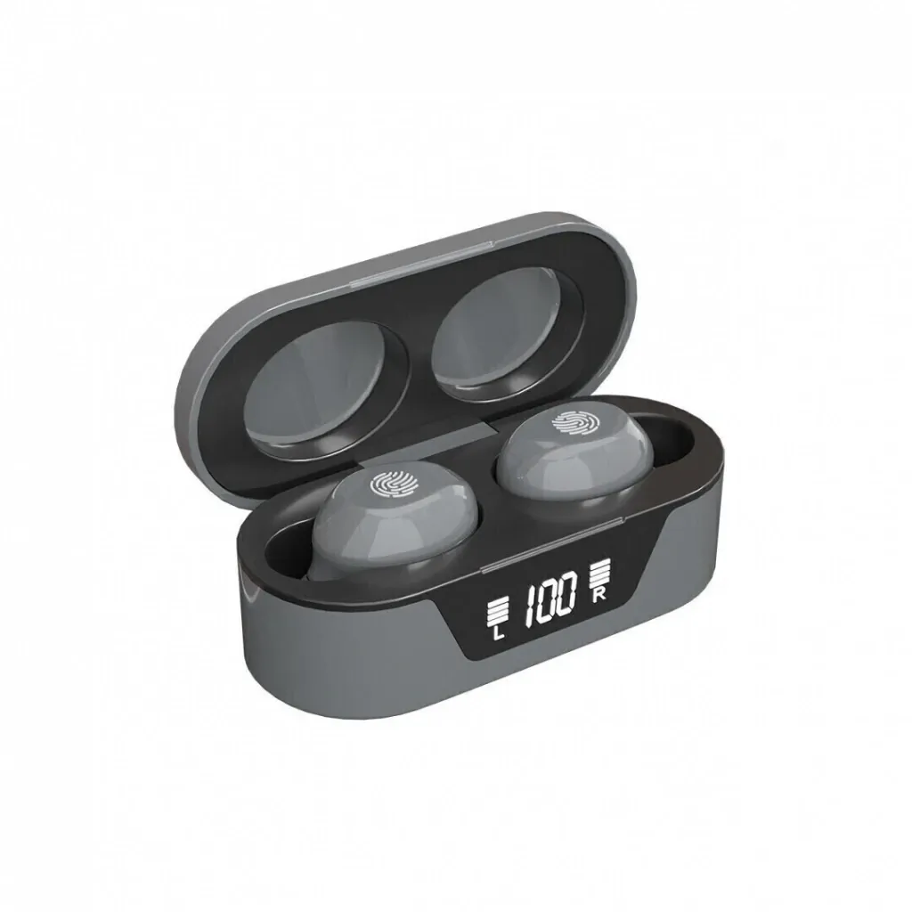 Auriculares Netmak Nm-Biza-S Bluetooth 5.0 Gris