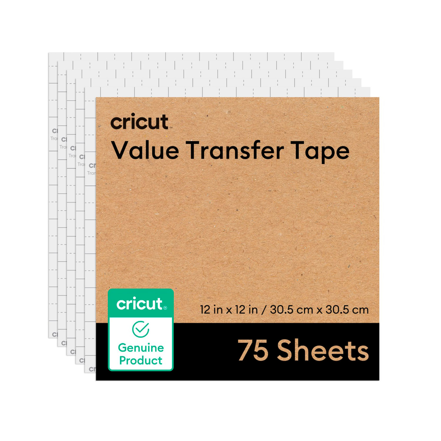 Cinta de Transferencia Cricut Value 12 x 12" 75 hojas