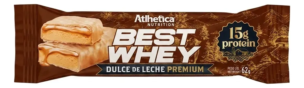 Barra Proteica Best Whey 62grs - 1 Unidad Atlhetica Nutrition
