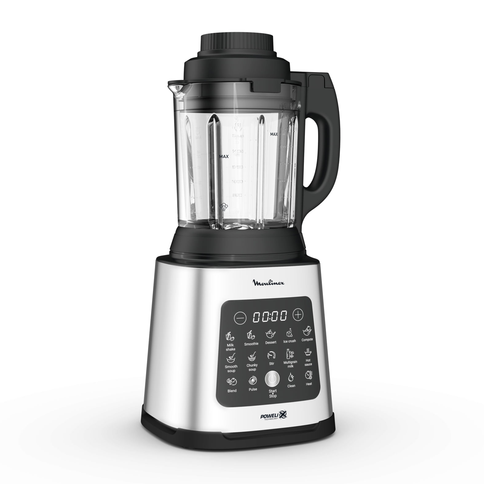 Licuadora De Vidrio Moulinex Perfect Mixcook 2 Litros Plateado