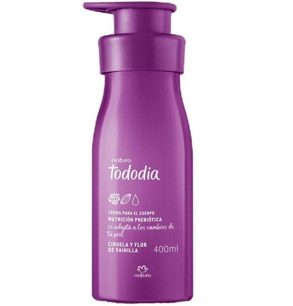 Crema Corporal Tododia Ciruela Y Flor De Vainilla 400ml Natura