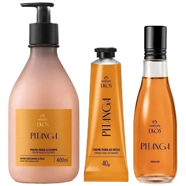 Set X3 Ekos Pitanga 75ml + Crema Cuerpo + Crema Manos Natura