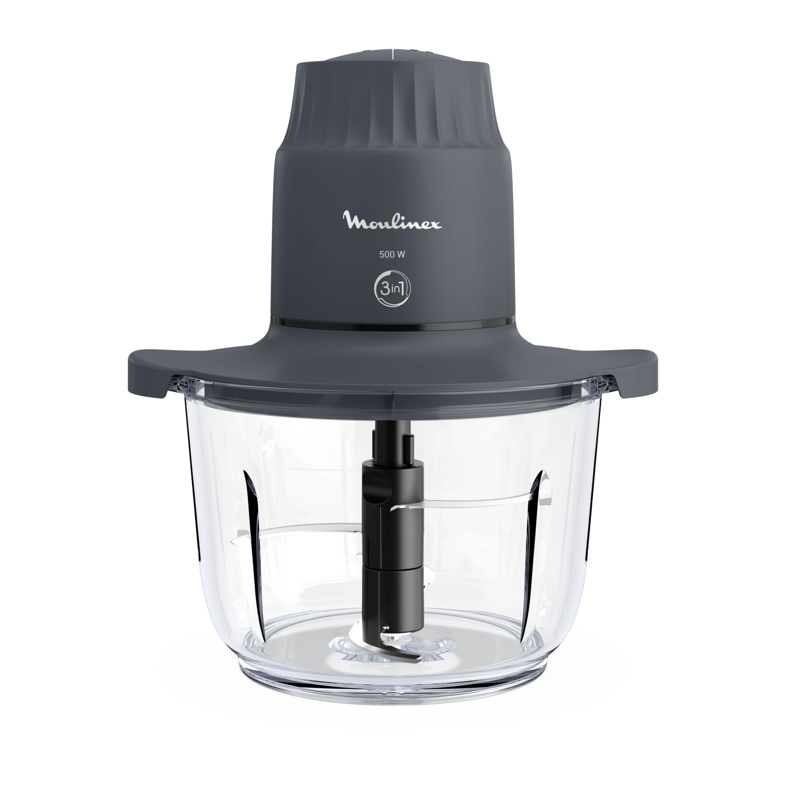 Picadora Choppeo Moulinex Xxl Bowl De Vidrio 500w 1 Litro - Negro