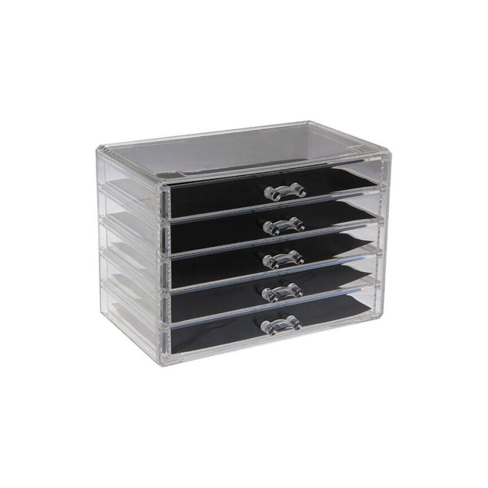 Organizador Multiuso Vgo Acrilico Rectangular 5 Cajones