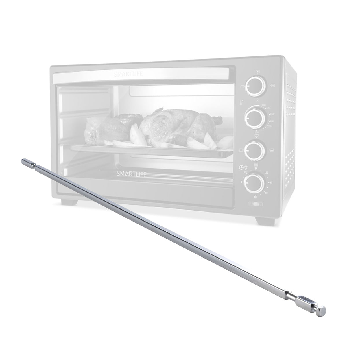 Accesorio Eje Espiedo Para Horno Smartlife Tor050pn