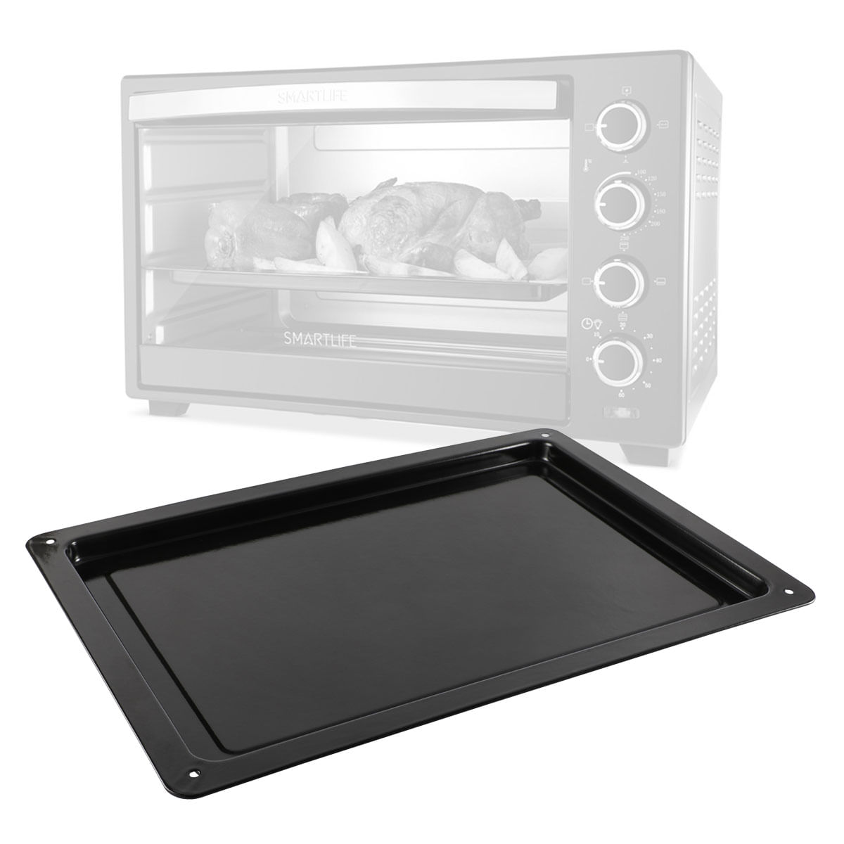Accesorio Bandeja De Coccion Para Horno Smartlife Tor050pn