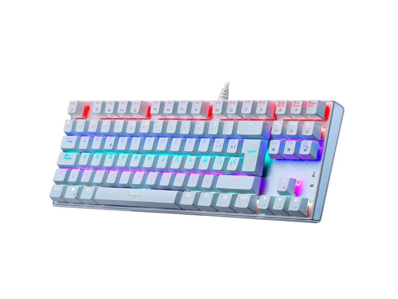 Teclado MecáNico Gamer Rgb 88 Teclas Software Switches Rojos Nisuta - Nskbgz88w