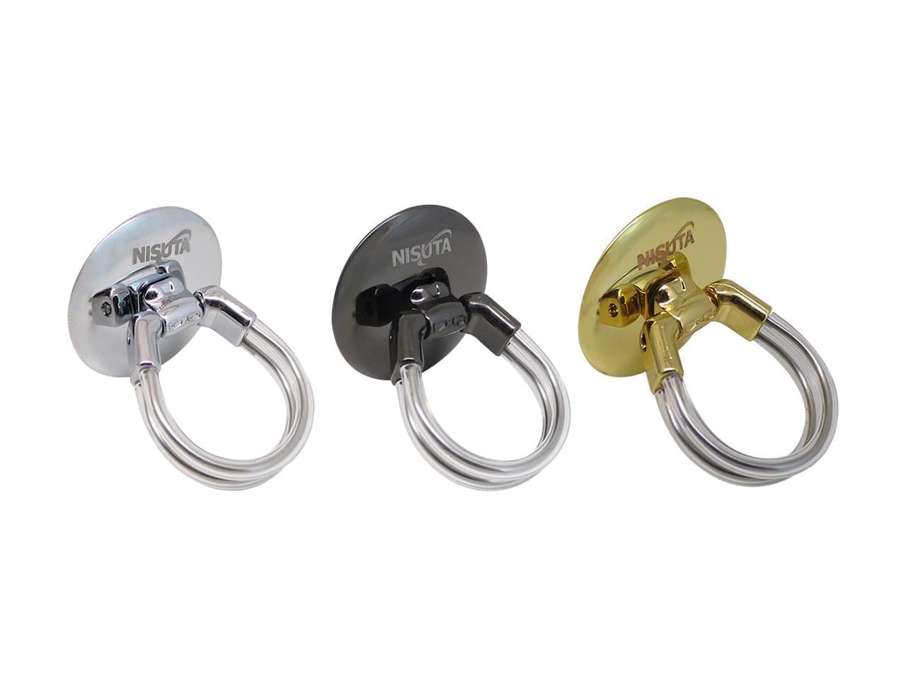 Anillo Doble De Metal Para SujecióN Y Para Soporte En Auto Nisuta - Nssocean Plateado