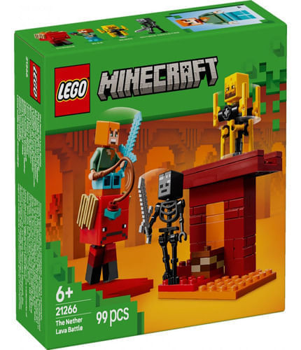 Lego Minecraft La Batalla De Lava Del Inframundo - 99 Piezas