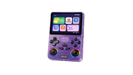 Consola Gamer PortáTil Wifi Violeta Con Mas De 20000 Juegos Netmak Nm-R37-V