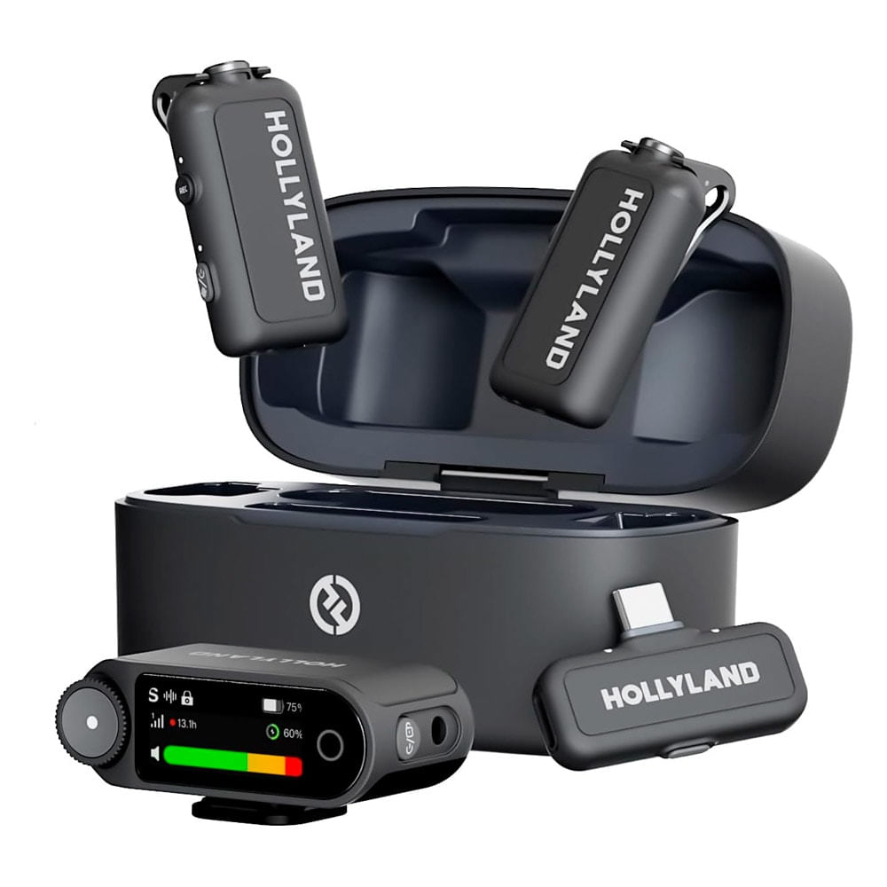 MicróFono InaláMbrico Hollyland Lark Max 2 Combo 2 Tx Camera Rx Usb-C Rx