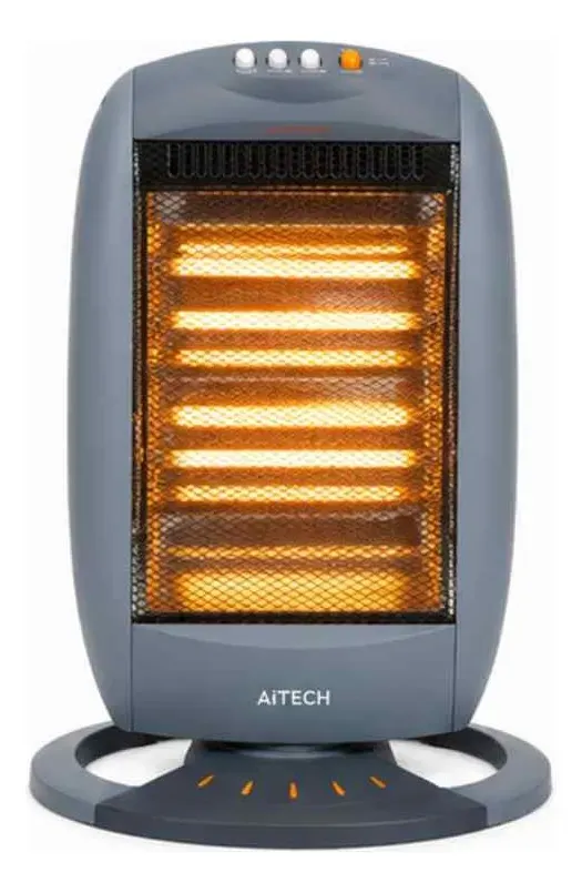 Estufa Electrica Halogena 3 Velas Giratoria 1200w Hogar Frio