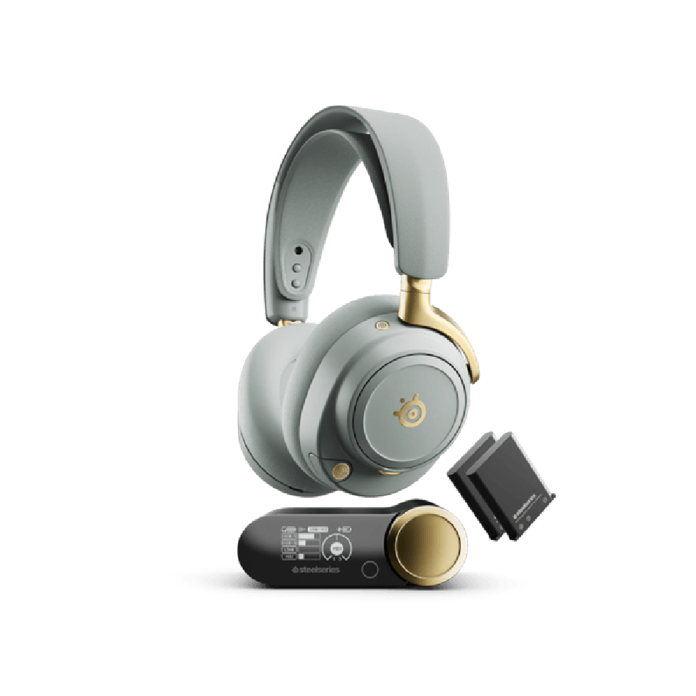 Auriculares InaláMbricos Steelseries Arctis Nova Elite Sage Gold