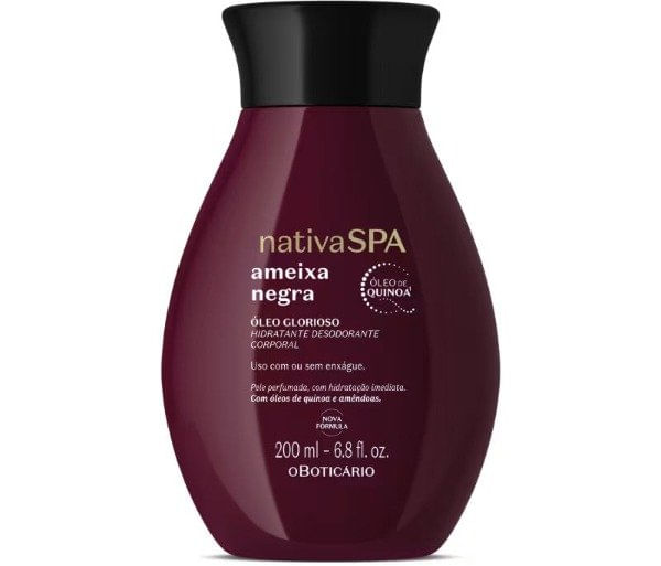 óLeo Glorioso Corporal Nativa Spa Ameixa Negra 200ml O BoticáRio