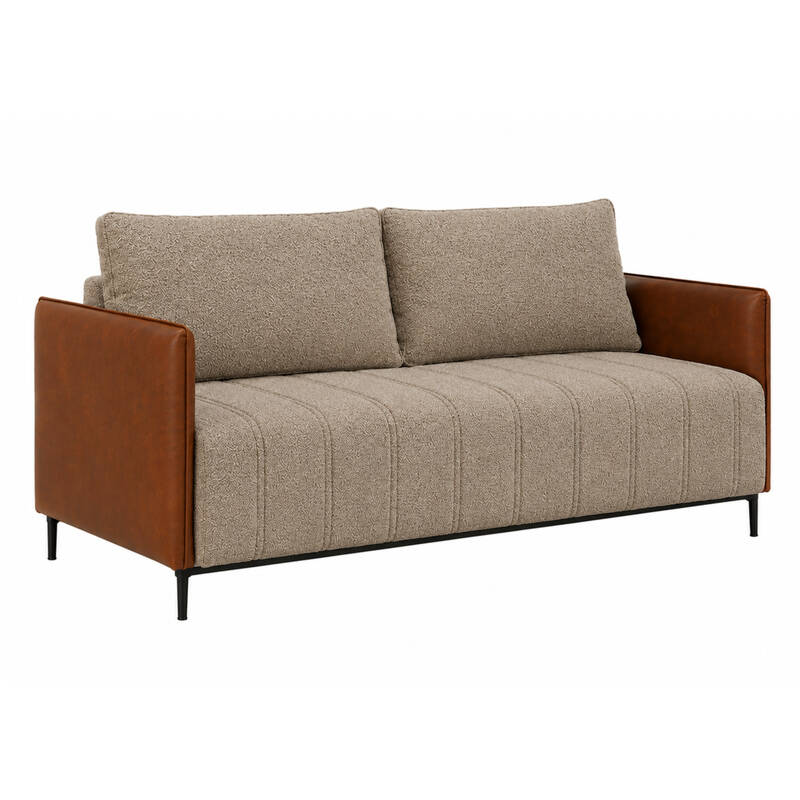 Sofa Delos Lord 36802-264722 2 Cuerpos Lino Kaki