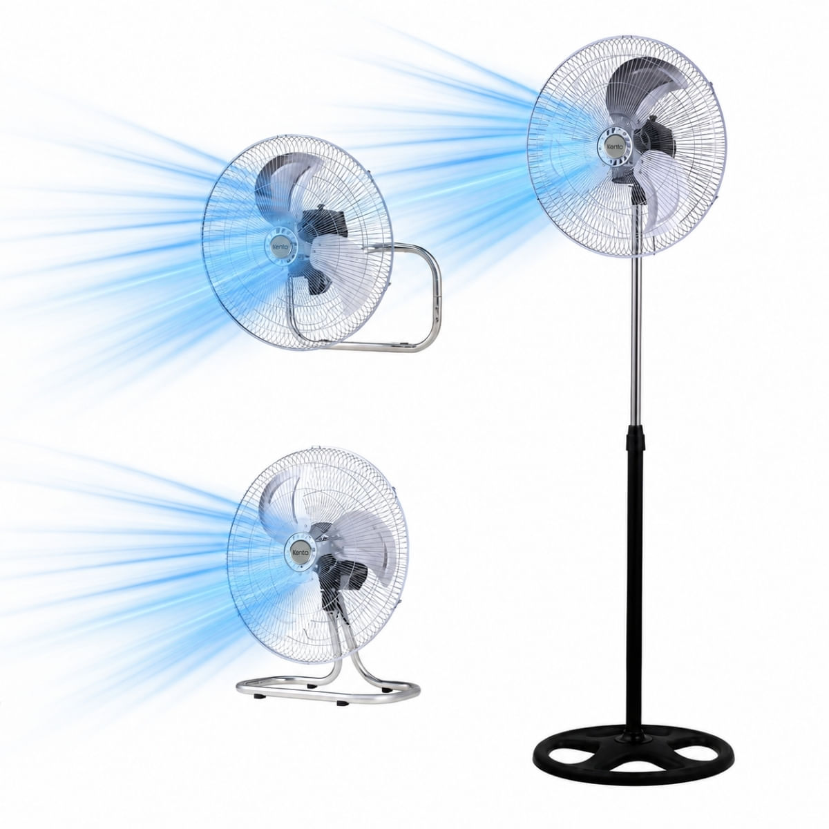 Ventilador 3 En 1 18 Pulgadas 90w Alta Calidad Kenta