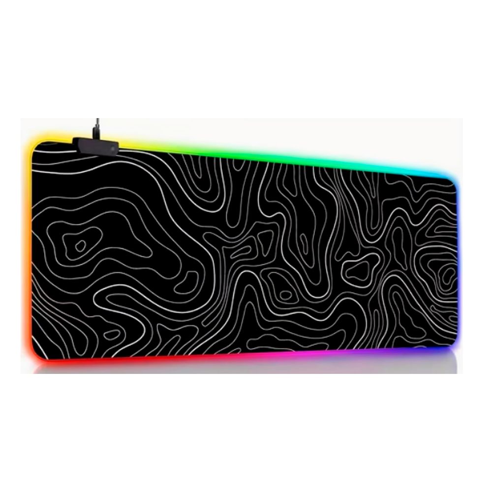 Mouse Pad Rgb Gamer Tecno4u TopografíA 90 X 40cm