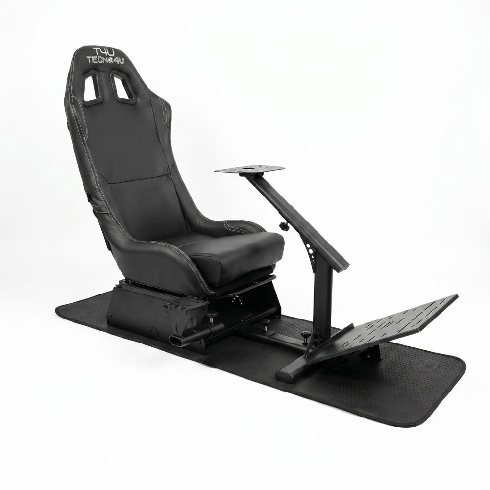 Simulador Carrera Tecno4u Regulable Plegable Butaca Alfombra