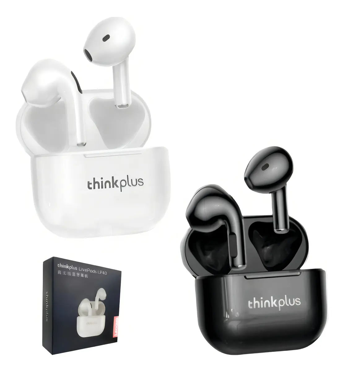 Auriculares In-Ear Inalambricos Lenovo Thinkplus Lp40 Bluetooth Negro