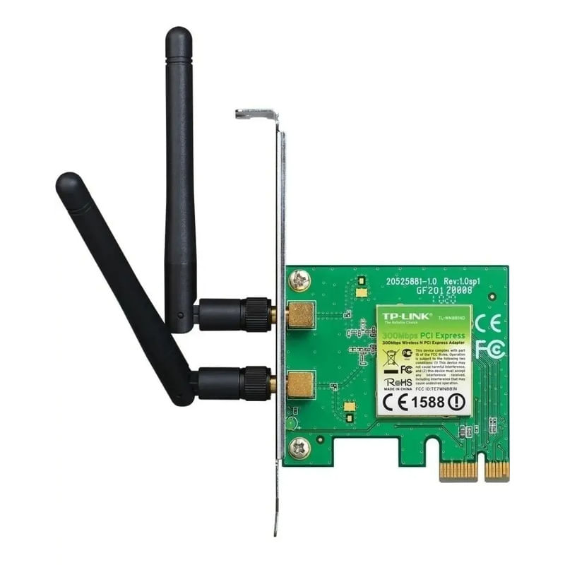 Placa De Red Pci Express Wifi Tp-Link Wn881nd