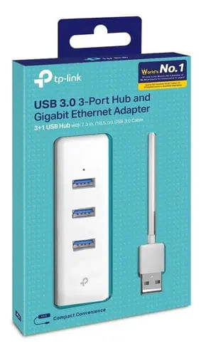 Adaptador Hub Usb 3.0 Tp Link Gigabit 3 Usb In 1 Pc