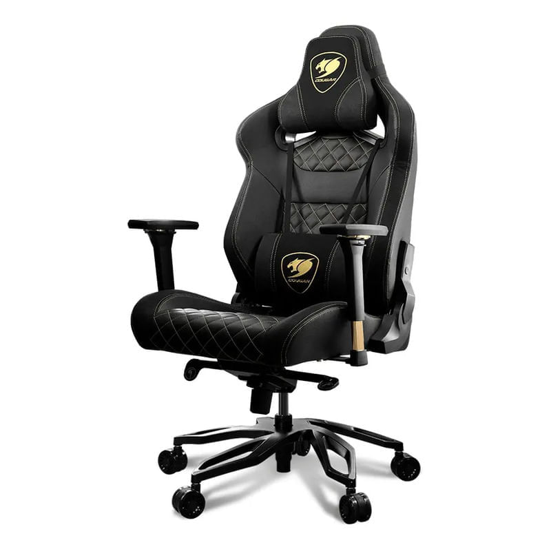 Silla Gamer Cougar Titan Pro Black Royal Base Aluminio Negro/Royal Cuero Sintetico/Gamuza Sintetica