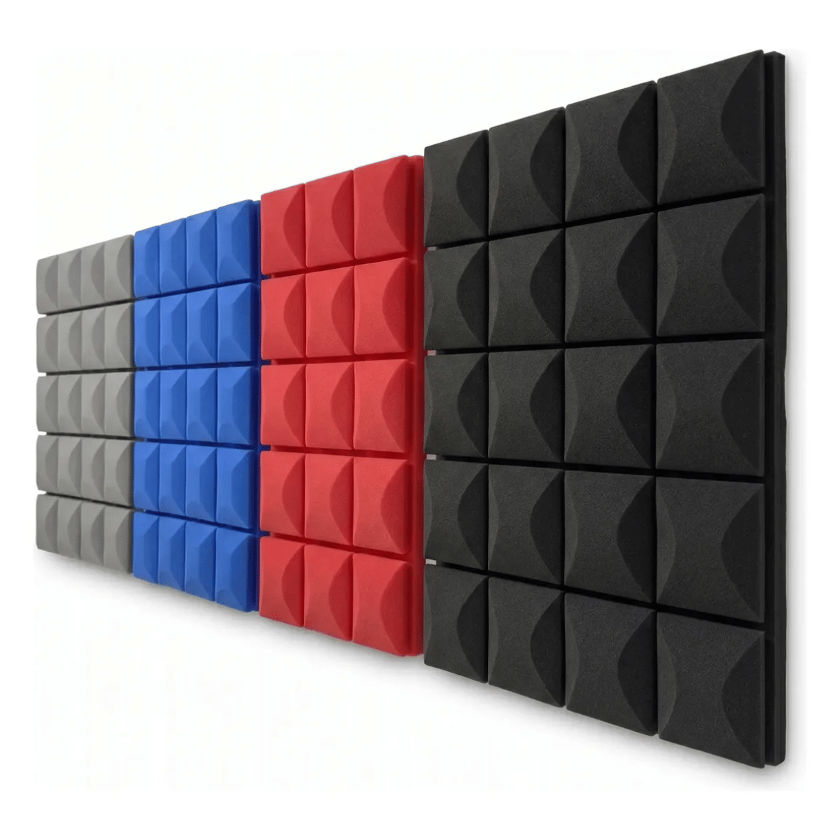 Kit X 8 Paneles Acustico Autoadhesivos Mut 50x50x5cm Azul