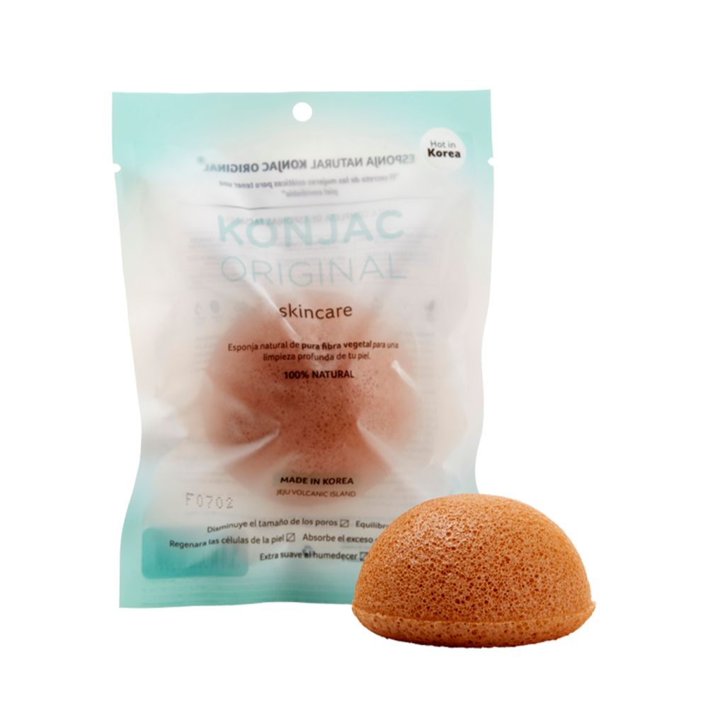Esponja Facial Con Fina Arcilla Amarilla Natural Para Piel AtóPica