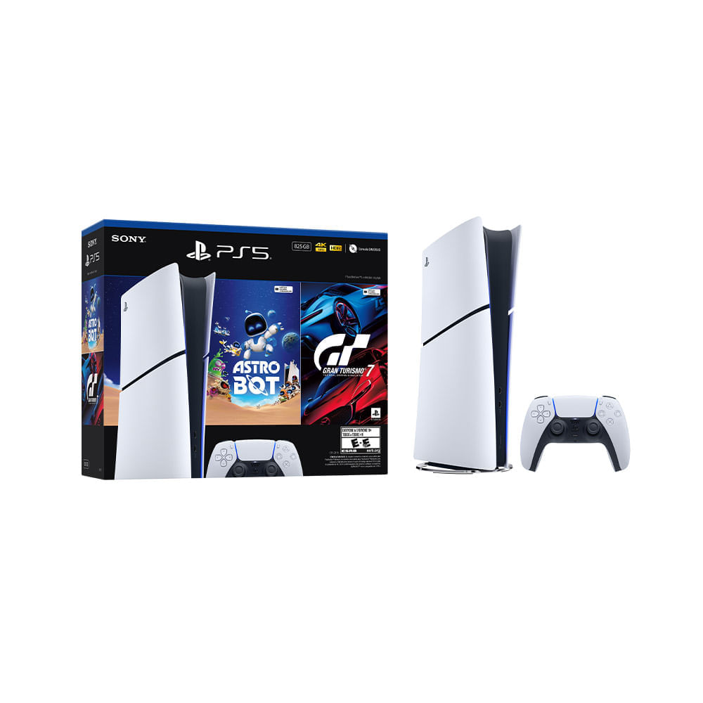 Consola Playstation 5 Slim Digital PS5 Juegos Astro Bot Gt7