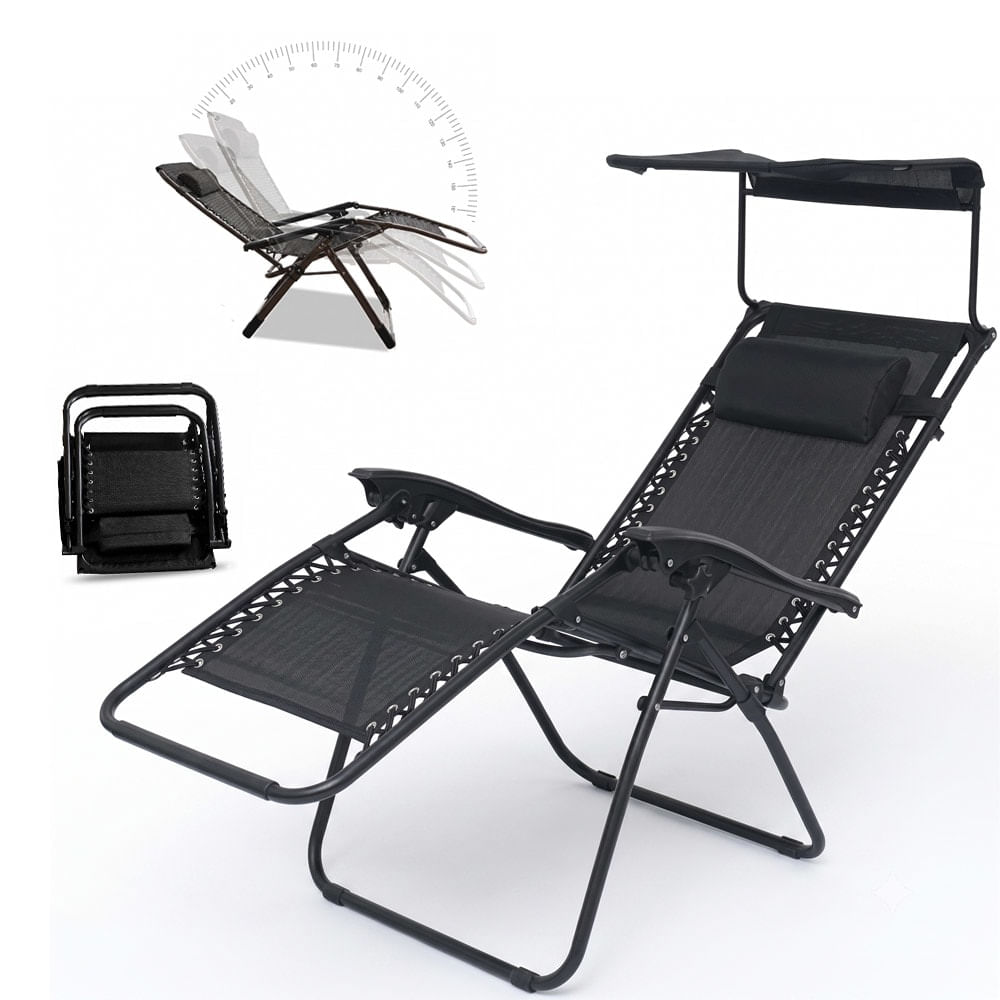 Reposera Gravedad Cero Southport by Gadnic Silla Reclinable Con Toldo