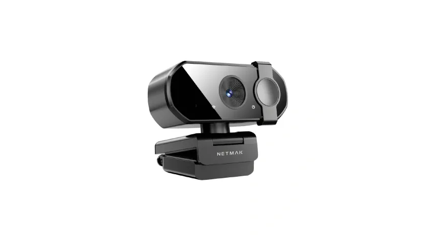 Web Cam 2mp 1080p Usb C/Cubrelente Negro -Netmak