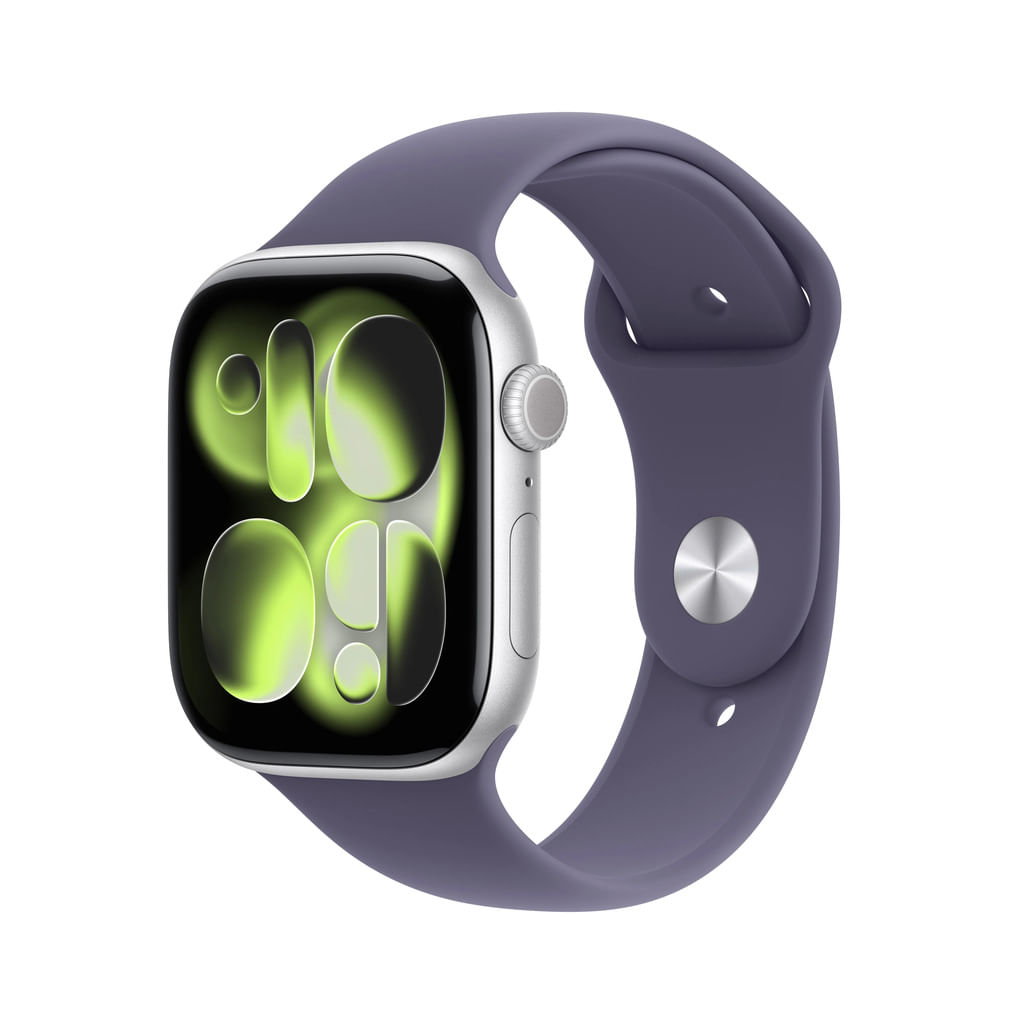 Apple Watch Series 11 - 42mm - Silver Purple Fog - Sport Band - S/M