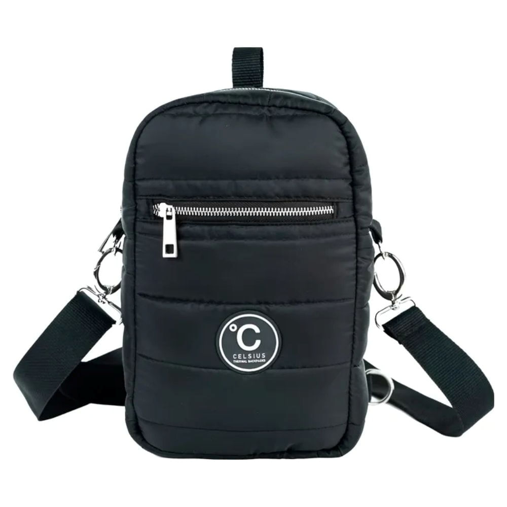 Bandolera Mochila Termica Impermeable Celsius Cartagena Color Negro Mate