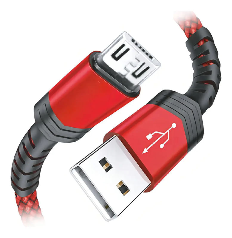 CABLE MICRO USB A USB SKYWAY GM-4208 2.1 AMPER MALLADO 1M
