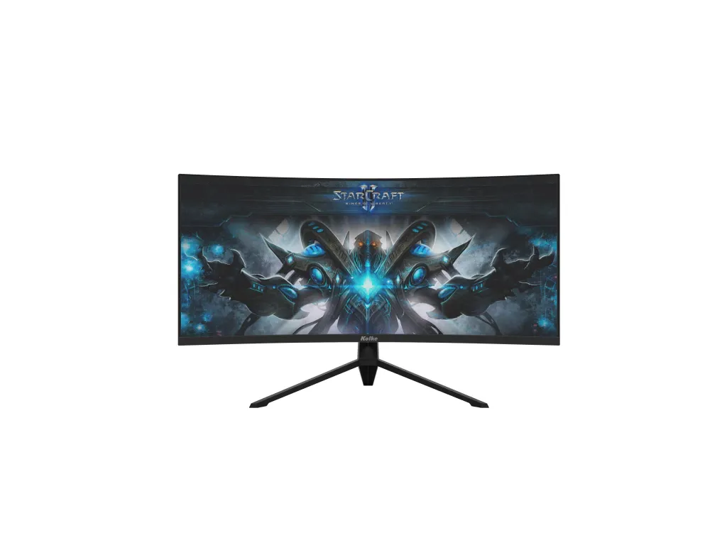 Monitor curvo ultrawide 34" WQHD 165Hz sin bordes con luz RGB -Kolke KES-838