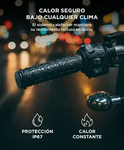 Calienta Puños Para Moto -Temperatura Graduable -Gadnic CPM350-ADV ACCMOT01