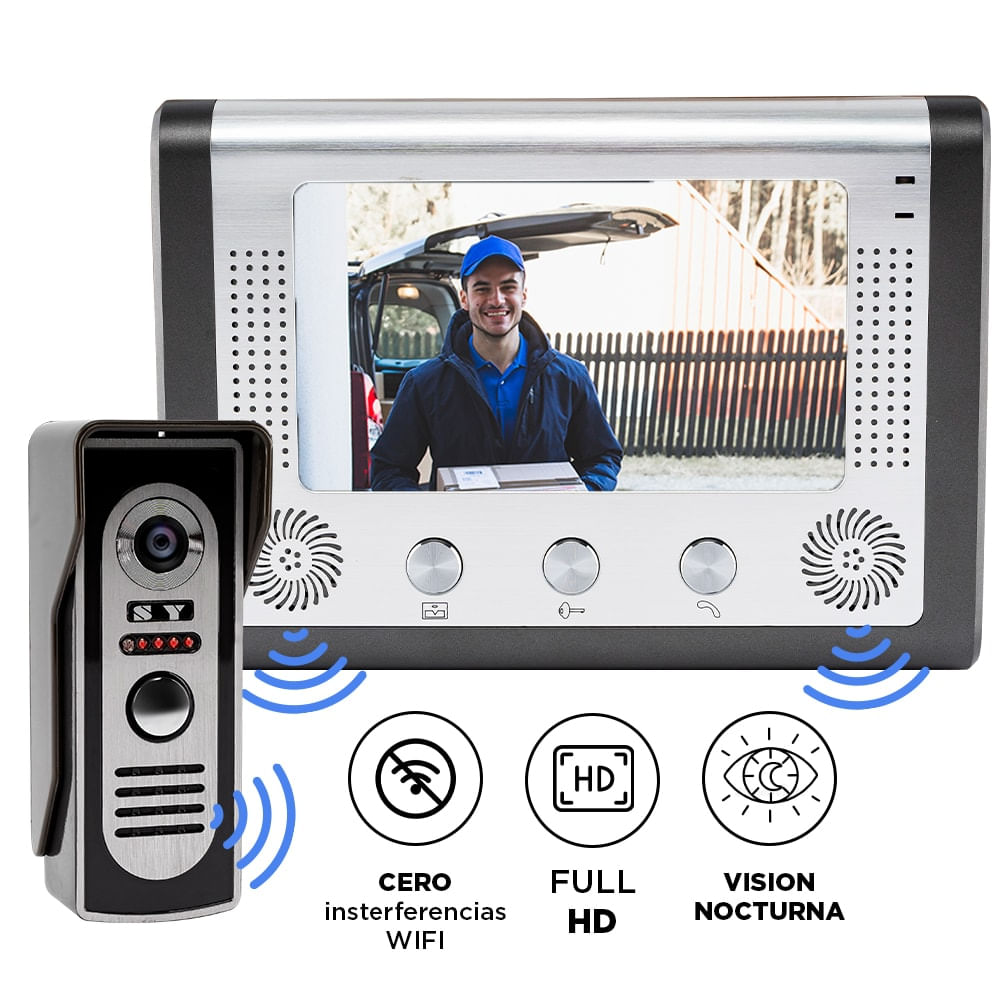 Portero Visor Electrico Timbre Gadnic Pantalla Lcd Con Camara