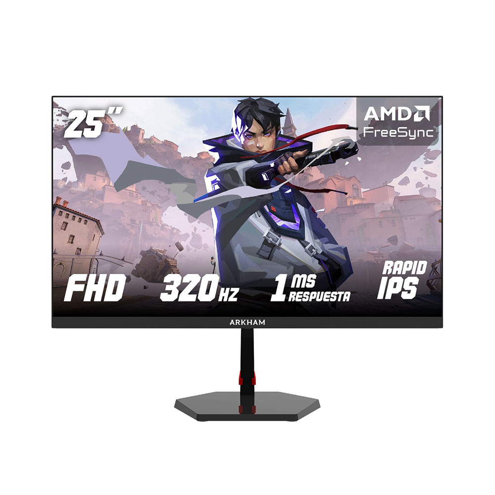 Monitor 25 Arkham Gamer 320hz Ips Fhd Hdmi Dp Negro
