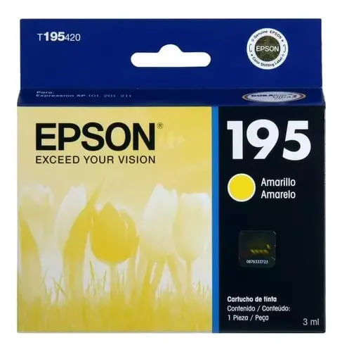 Cartucho Original Epson 195 Amarillo Xp101/201/211