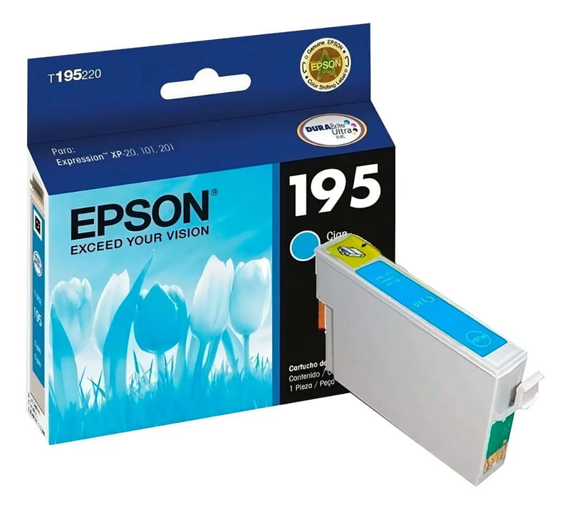 Cartucho Original Epson 195 Cyan Xp101/201