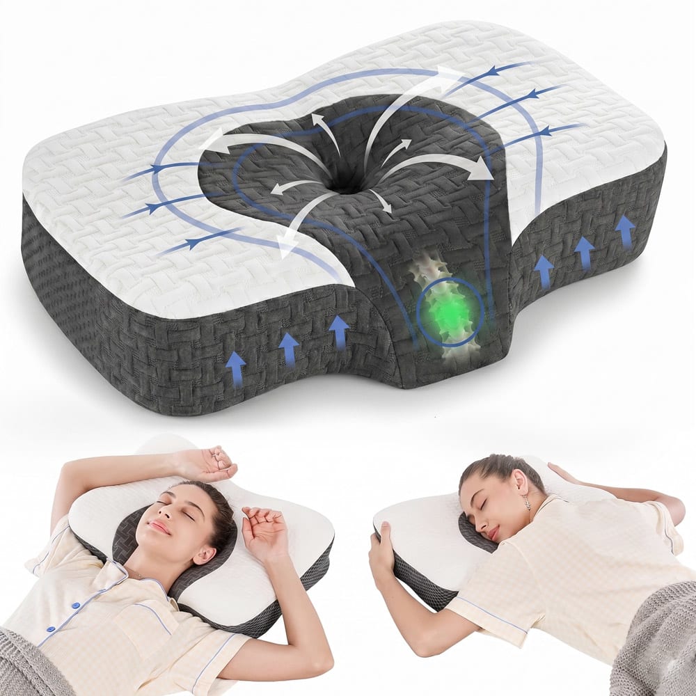 Almohada Memory Foam Gadnic Cervical Ortopédica Ergonómica Espuma Viscoelástica
