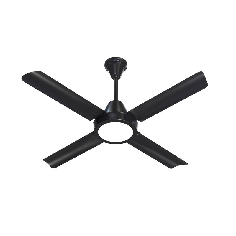 Ventilador de Techo Severbon Vtdc Negro con Luz Led