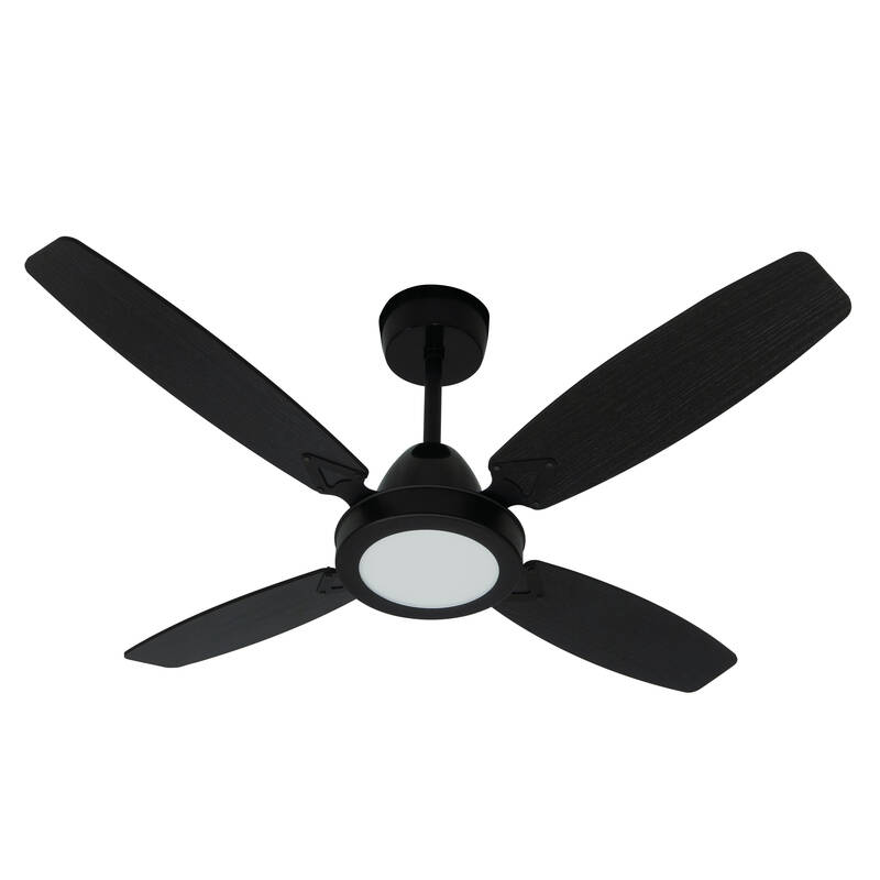 Ventilador de Techo Severbon Vtdc Wengue y Negro con Luz Led