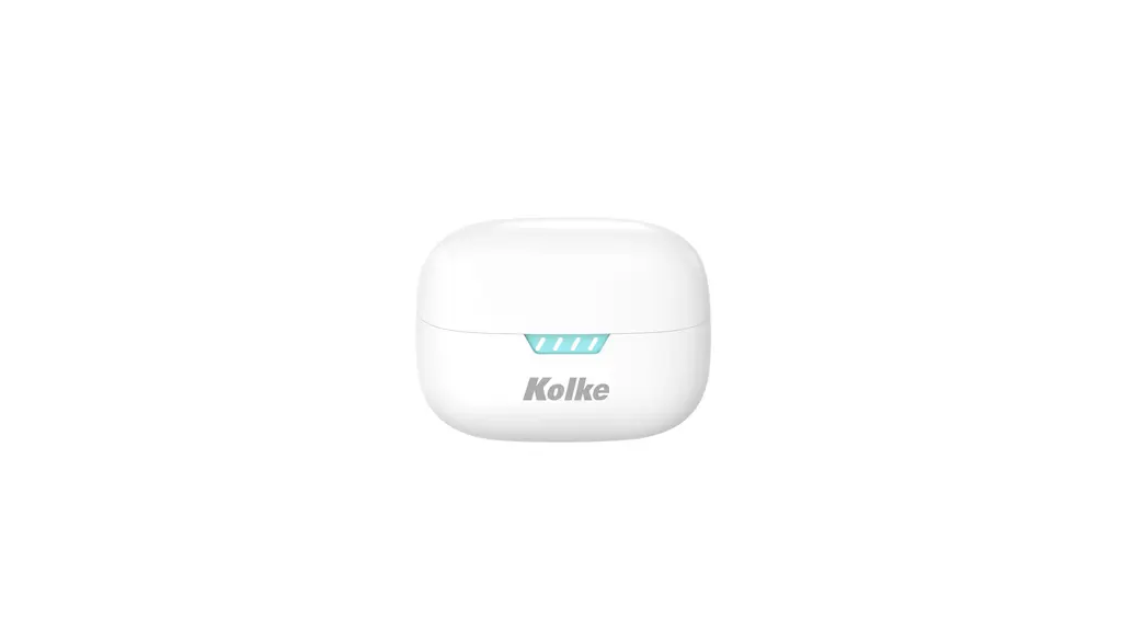 Auriculares TWS con cancelación de ruido Blanco y celeste -Kolke KAB-761 630845