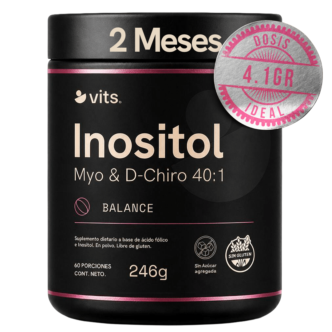 Inositol Myo y D-Chiro Inositol en Polvo 246 gr Vits Nutrición