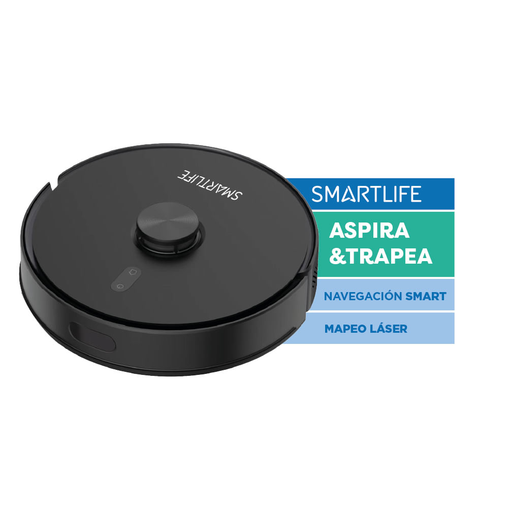 Aspiradora Robot Smartlife RVCL050 Laser Barre y Trapea