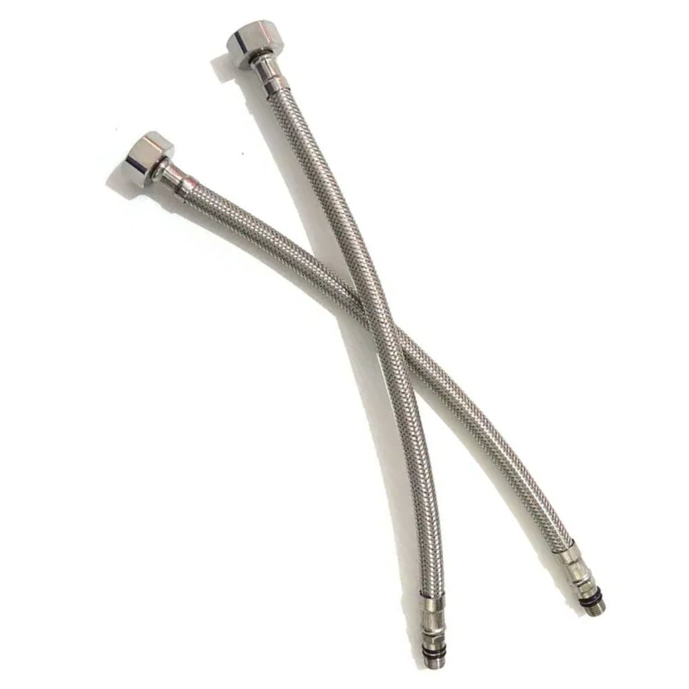 Set X2 Flexibles Litium Mallados 1/2 Monocomando 60cm