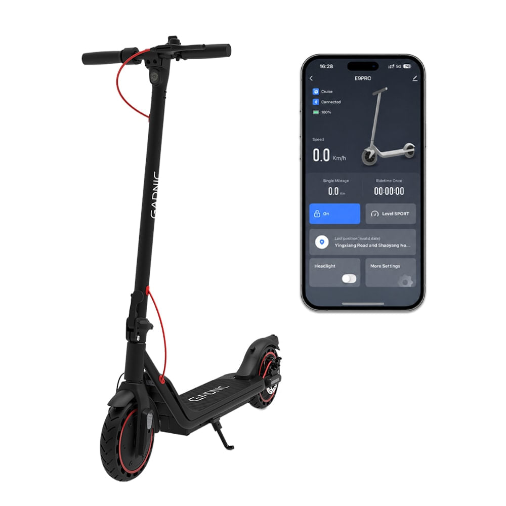 Monopatín Eléctrico Gadnic 250W Velocidad 25 Km H Autonomía 25 Km App Tuya Smart Freno A Disco Plegable